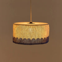 Thumbnail for Nobodinoz Linen Pendant lampshade diam. 20cm Vibes Blue