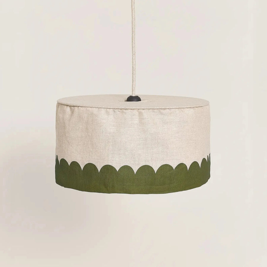 Linen Pendant lampshade diam. 40cm Vibes Green