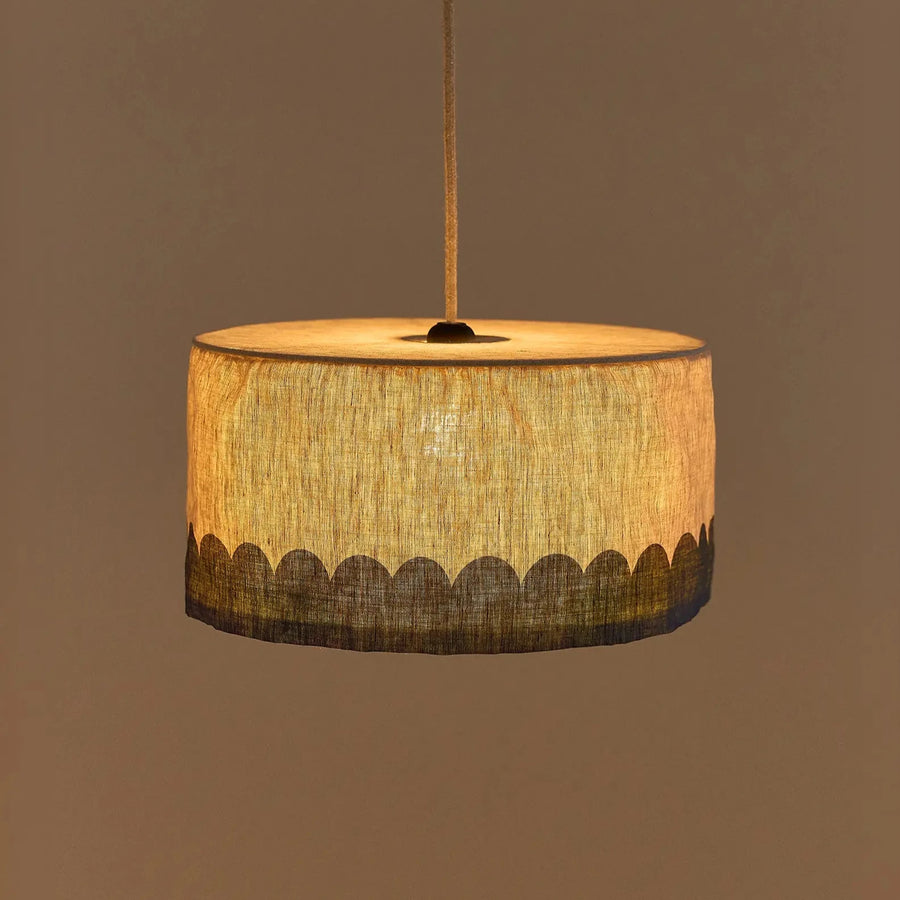 Linen Pendant lampshade diam. 40cm Vibes Green