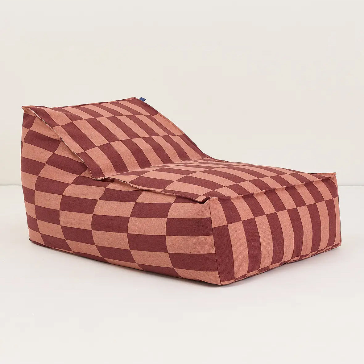 Long Beanbag - Adult Size - Vibes Maroon Tiles