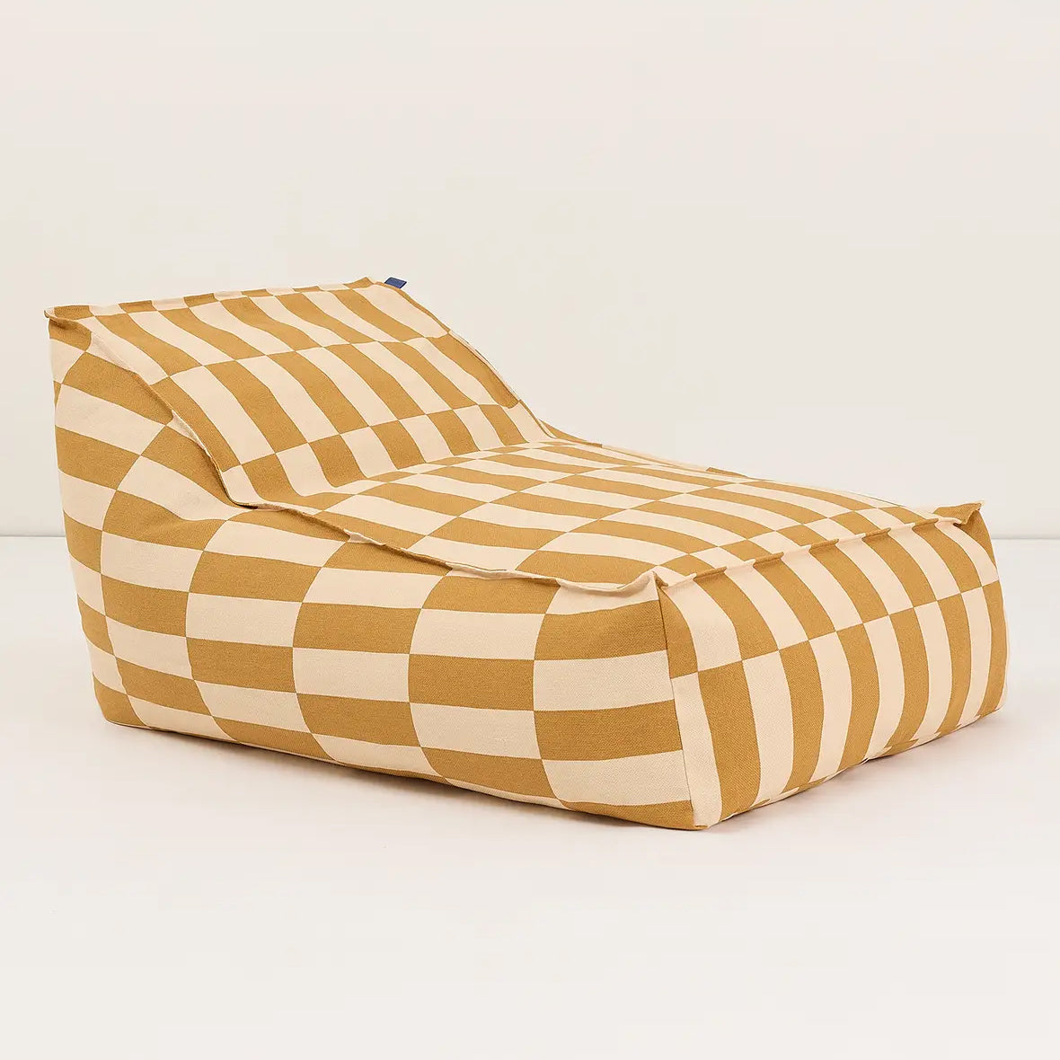 Pre-order Long Beanbag - Adult Size - Vibes Mustard and Sand Tiles
