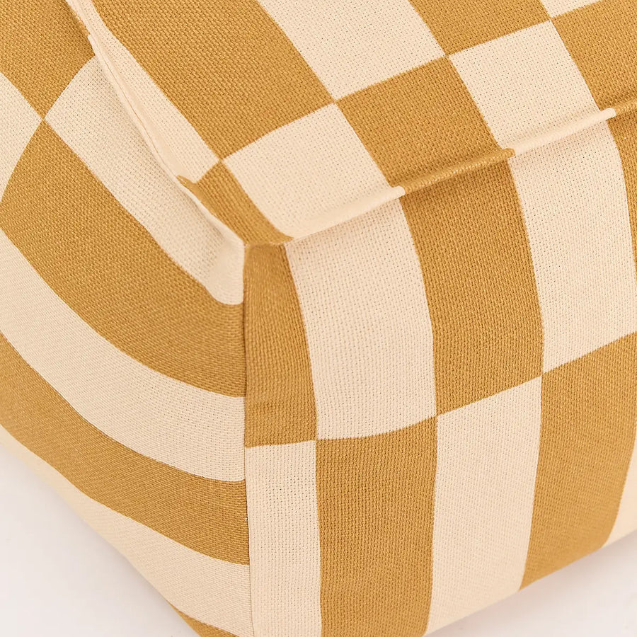 Pre-order Long Beanbag - Adult Size - Vibes Mustard and Sand Tiles