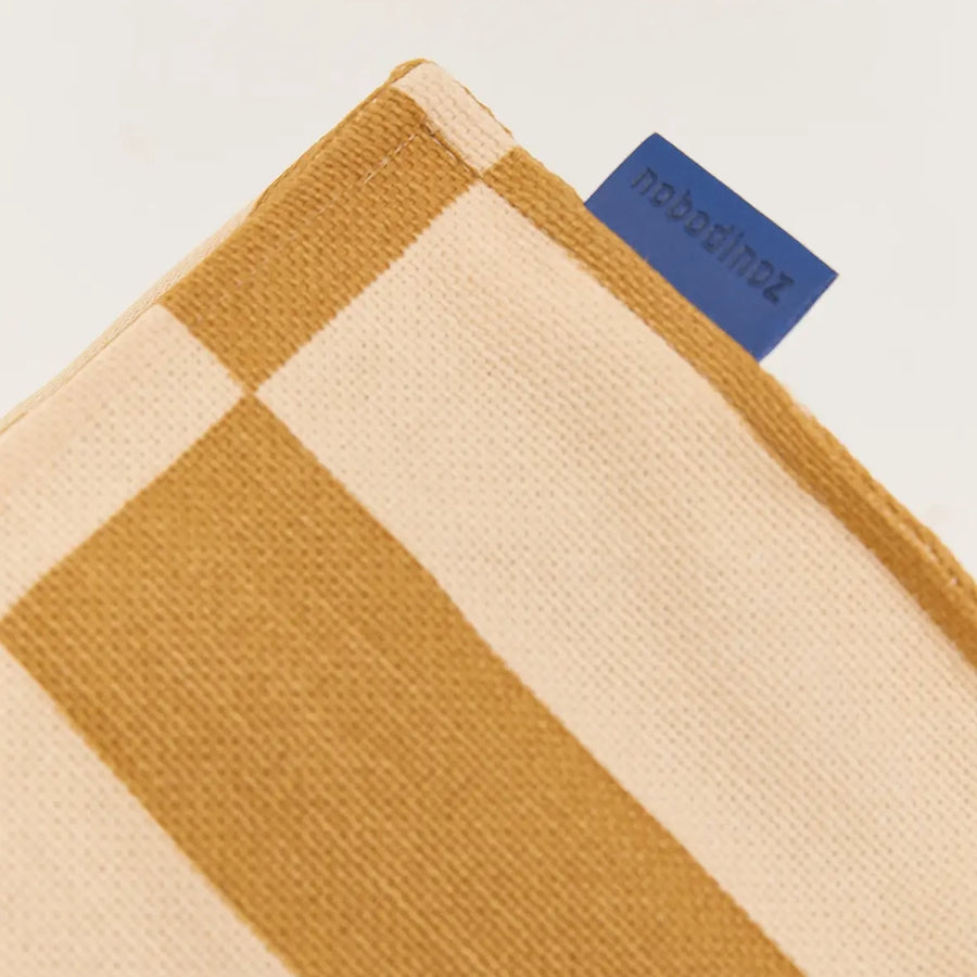 Pre-order Long Beanbag - Adult Size - Vibes Mustard and Sand Tiles