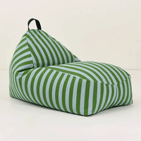 Thumbnail for Long Beanbag - Kid Size - Bliss - Green Blue Stripes
