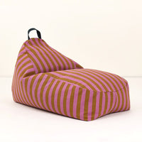 Thumbnail for Long Beanbag - Kid Size - Bliss - Pink Curry Stripes