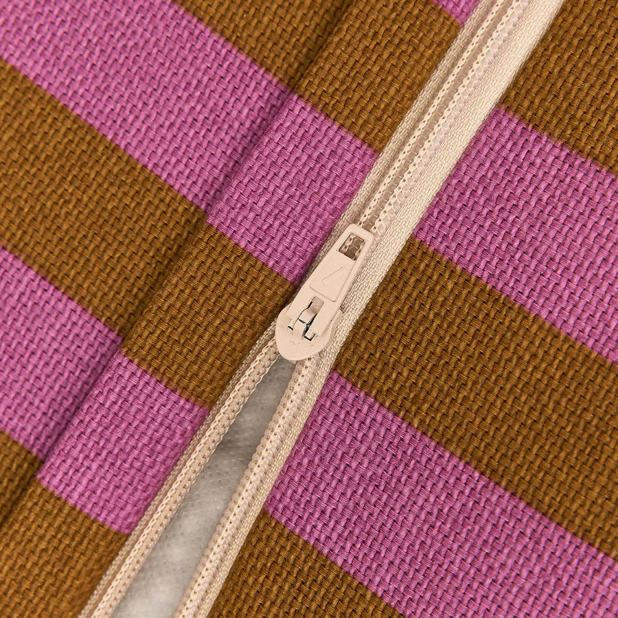 Long Beanbag - Kid Size - Bliss - Pink Curry Stripes