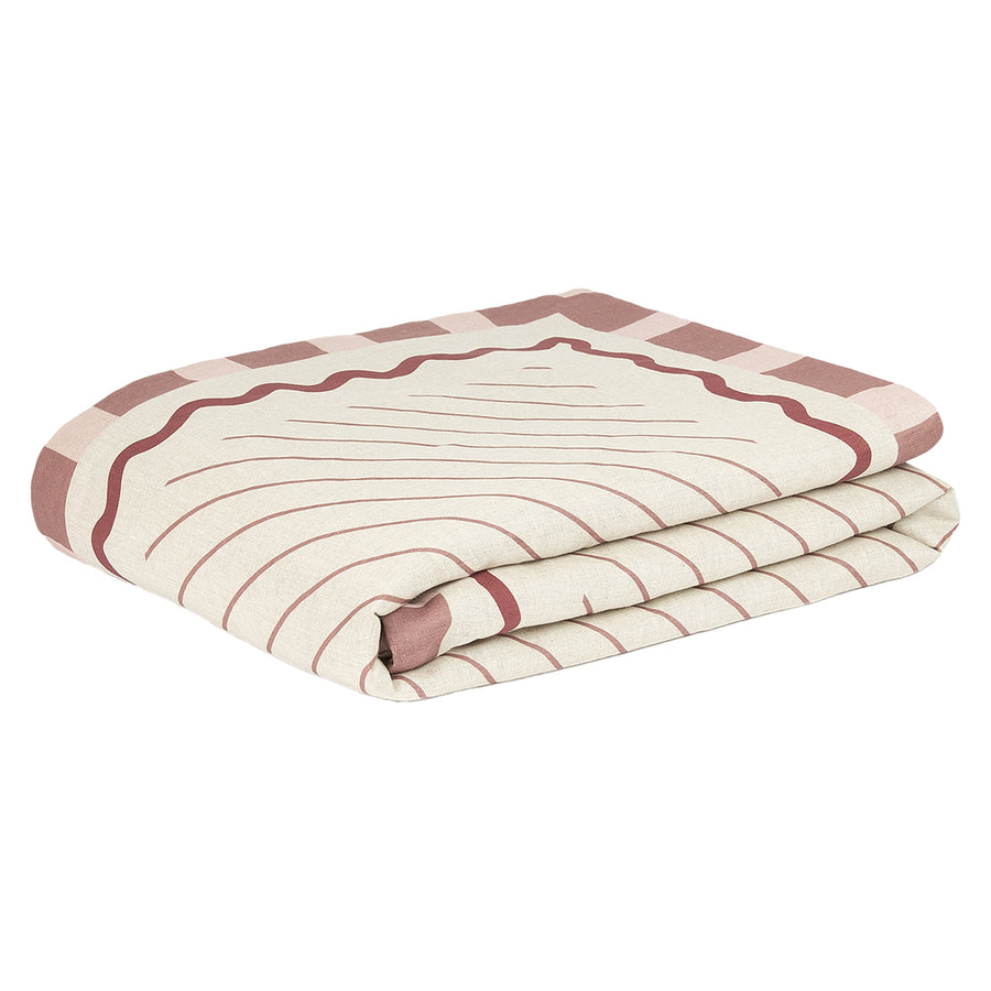 Nobodinoz Vibes Quilt French Linen Maroon 8435574935762