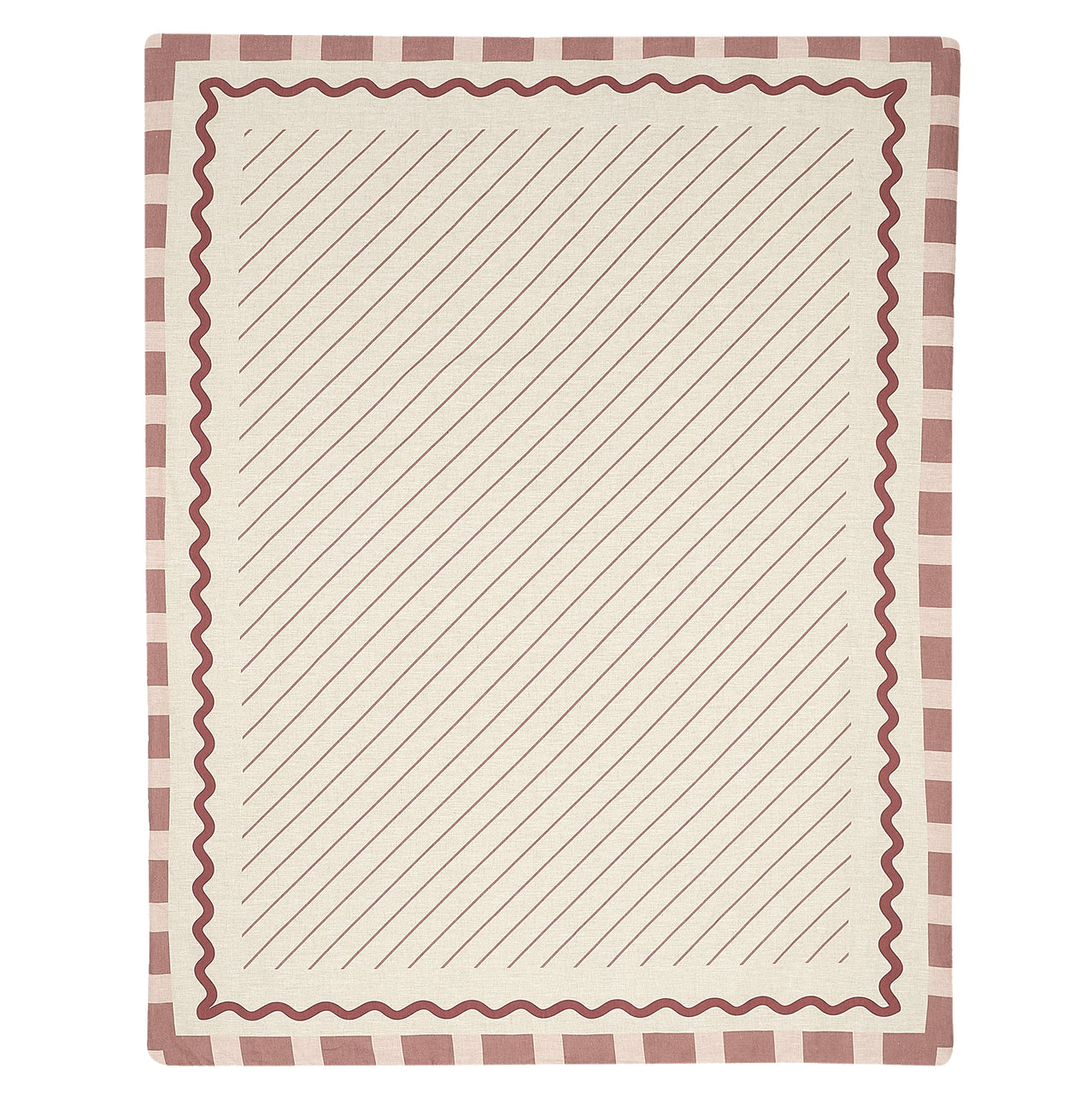 Nobodinoz Vibes Quilt French Linen Maroon 8435574935762