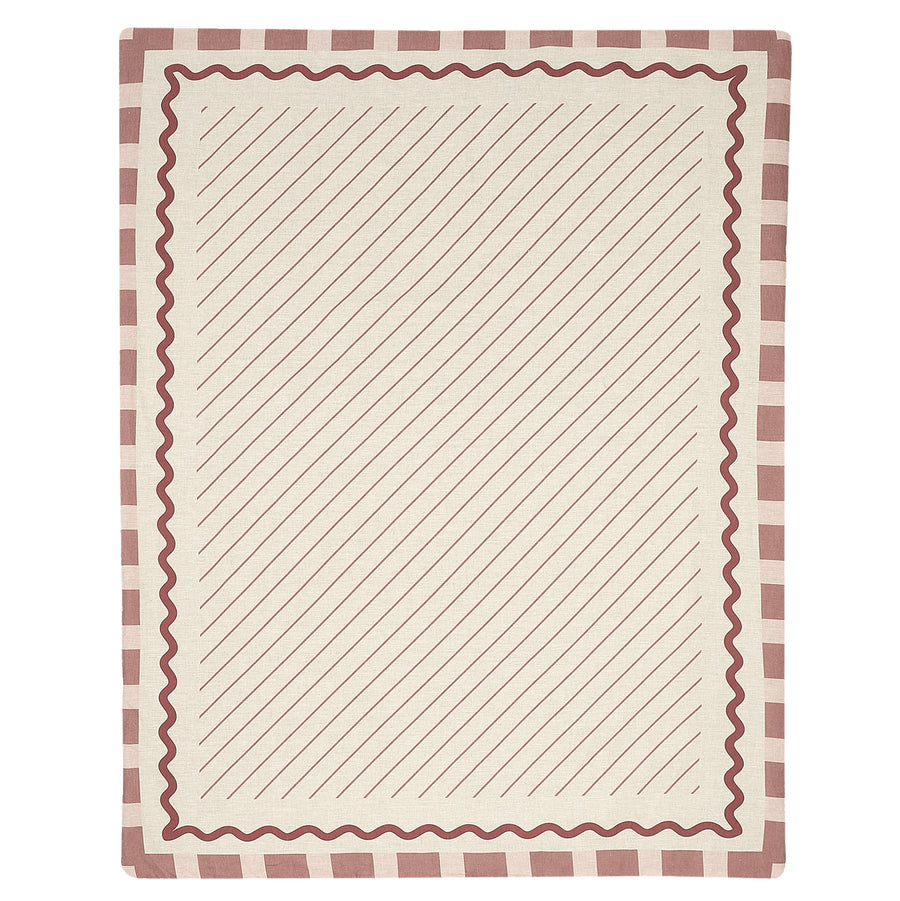 Nobodinoz Vibes Quilt French Linen Maroon 8435574935762