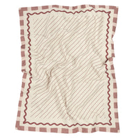 Thumbnail for Nobodinoz Vibes Quilt French Linen Maroon 8435574935762