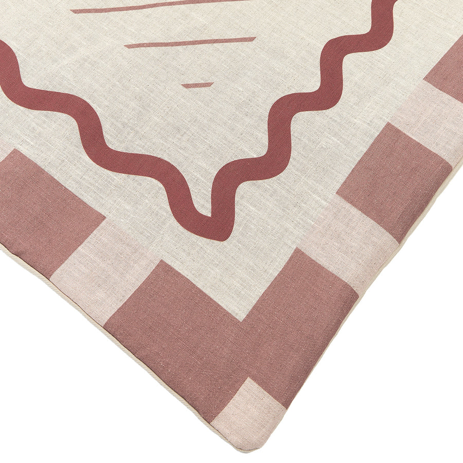 Nobodinoz Vibes Quilt French Linen Maroon 8435574935762