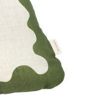 Thumbnail for Nobodinoz Rectangular cushion in French linen Vibes L Green