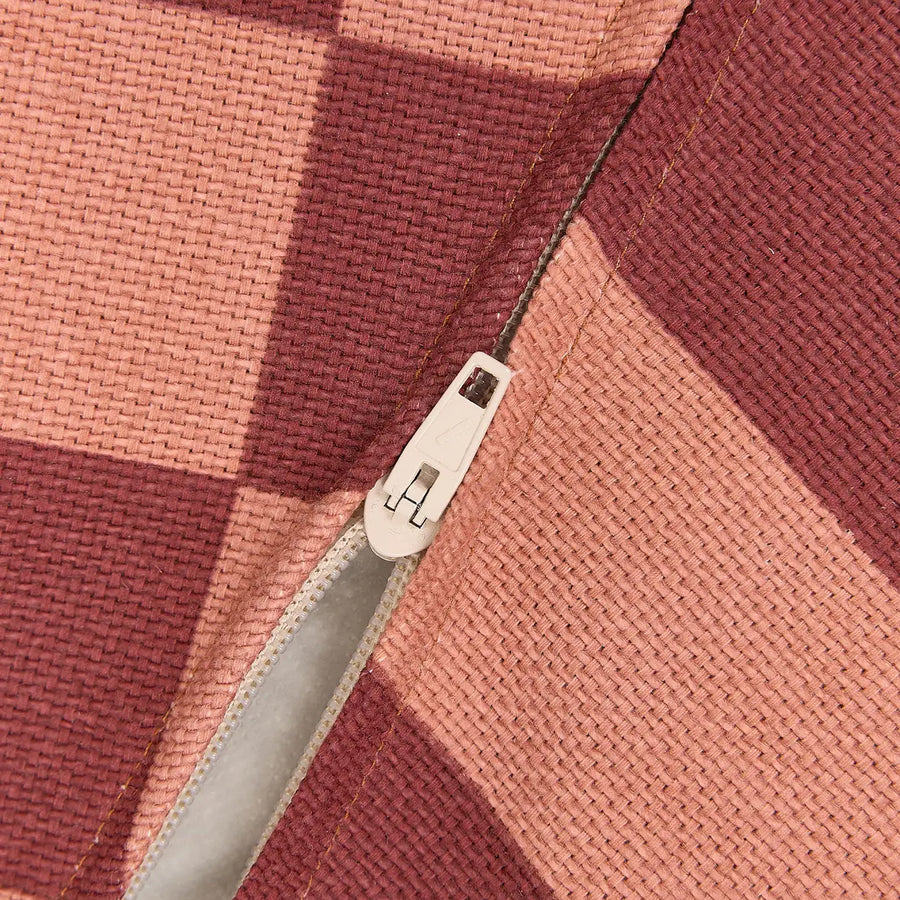 PRE ORDER Round Beanbag - Kid Size - Vibes Maroon Tiles