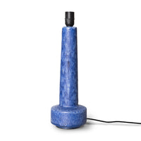 Thumbnail for Retro Stoneware Lamp Base Blue with Shade