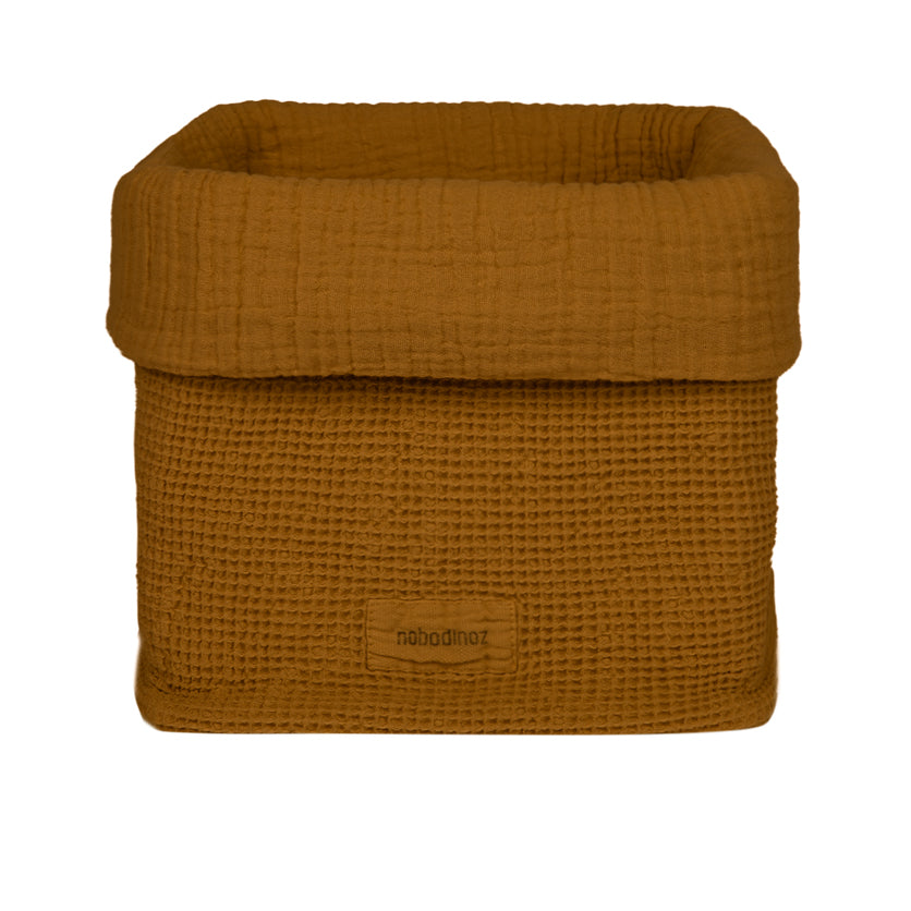 Nobodinoz Wabi Sabi Basket Organiser Golden Brown