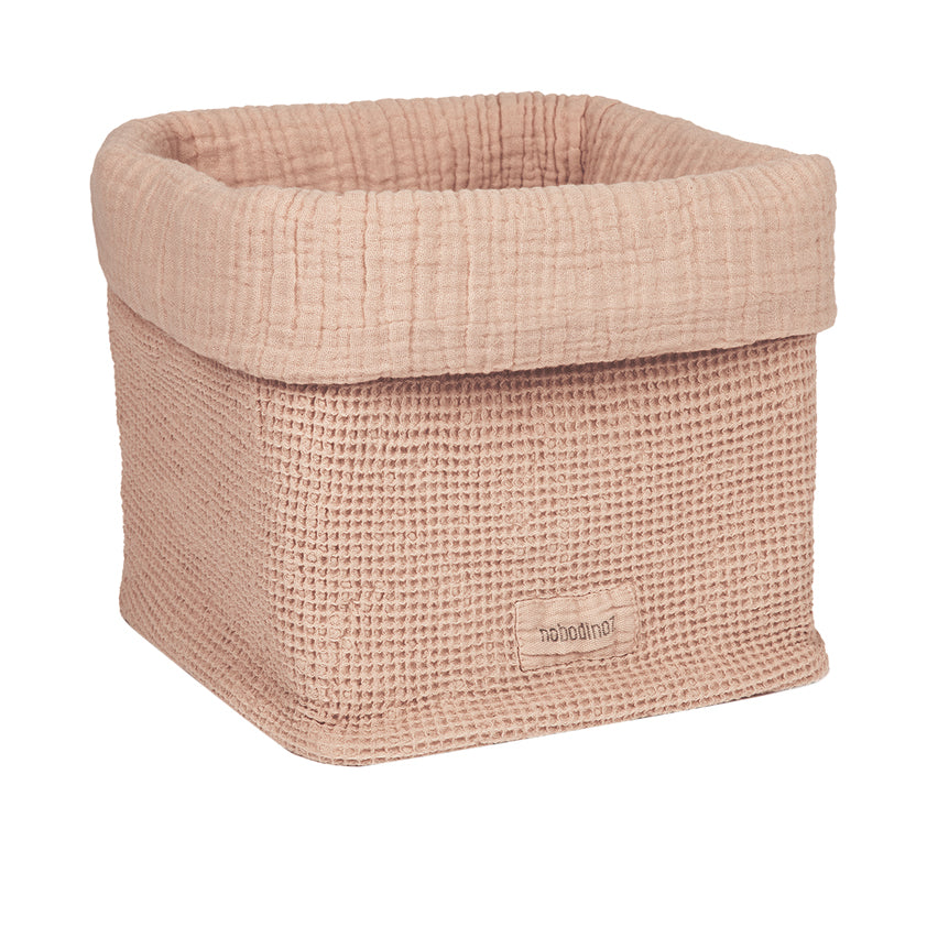 Wabi Sabi Basket Organiser Powder Pink