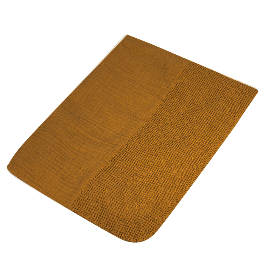 Nobodinoz Wabi Sabi Changing Mat Cover Golden Brown