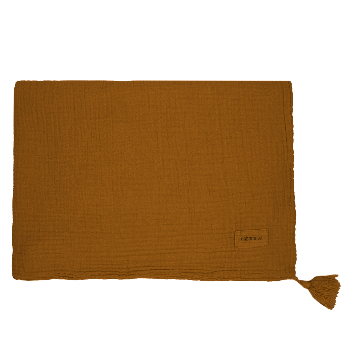 Wabi Sabi Blanket in Washed Double Muslin Golden Brown