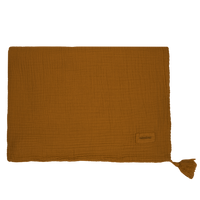 Thumbnail for Wabi Sabi Blanket in Washed Double Muslin Golden Brown