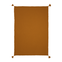 Thumbnail for Wabi Sabi Blanket in Washed Double Muslin Golden Brown
