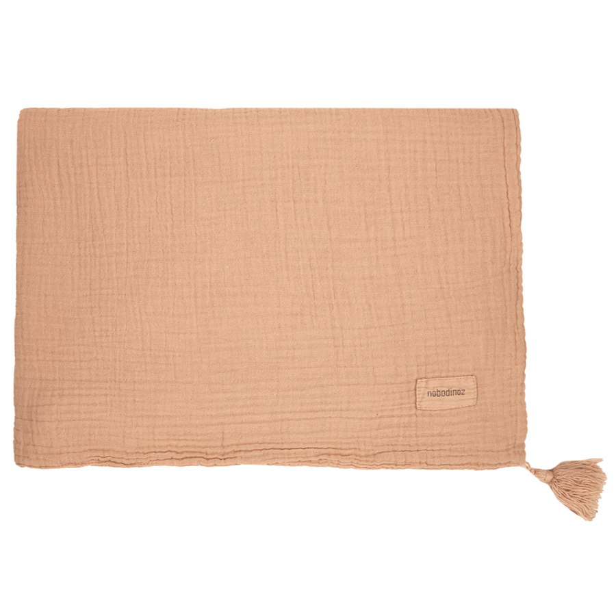 Wabi Sabi Blanket in Washed Double Muslin Powder Pink