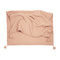 Thumbnail for Wabi Sabi Blanket in Washed Double Muslin Powder Pink