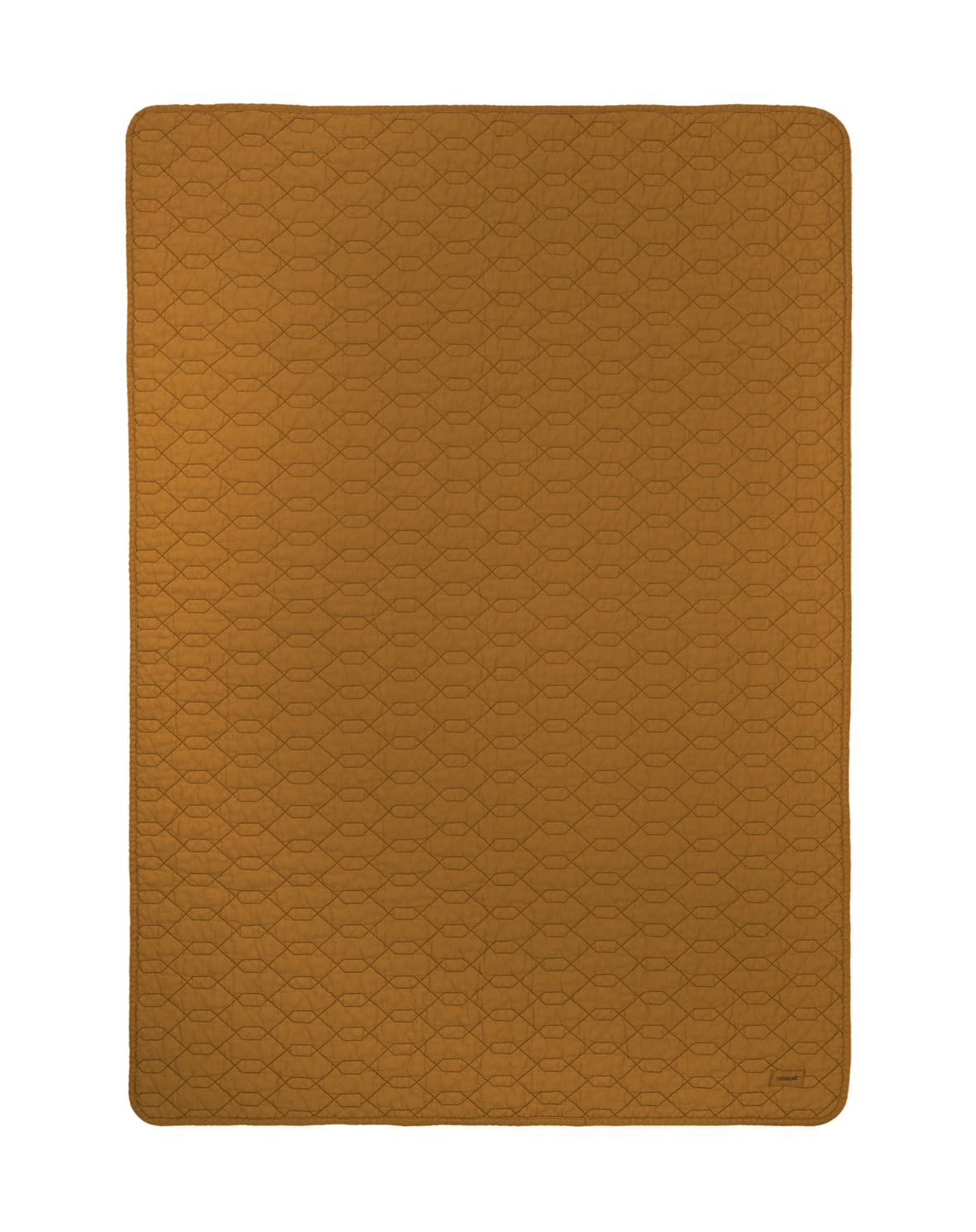 Wabi Sabi Quilted Blanket Golden Brown