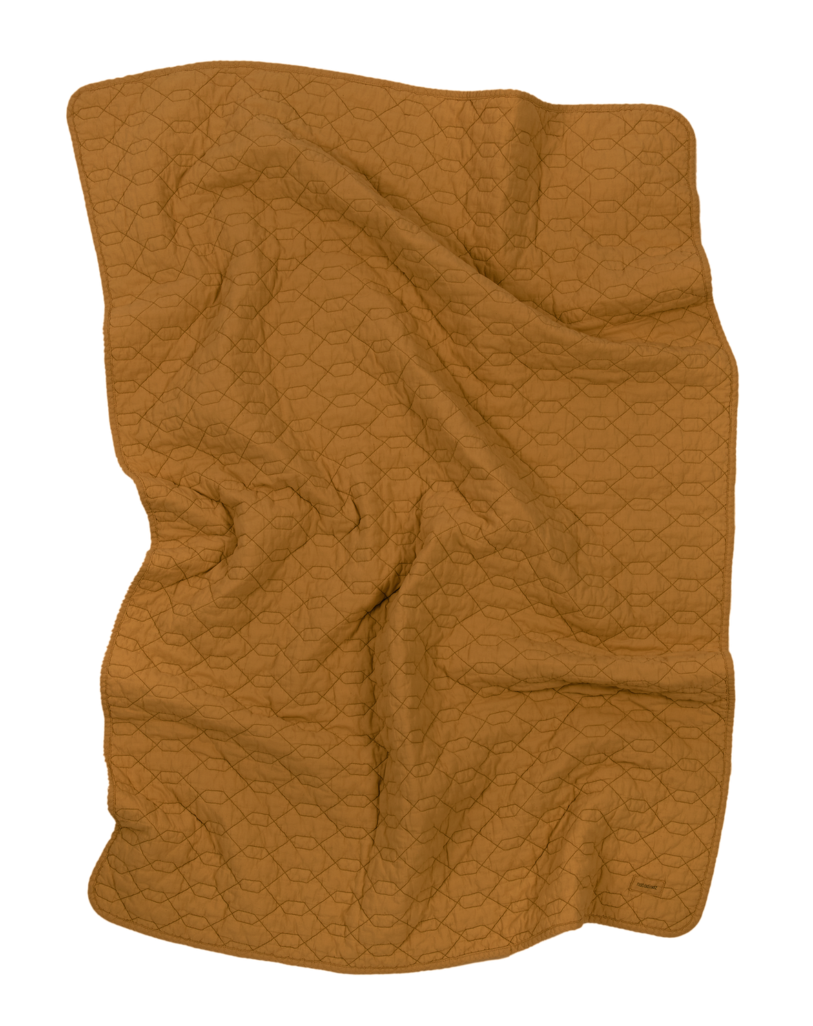 Wabi Sabi Quilted Blanket Golden Brown
