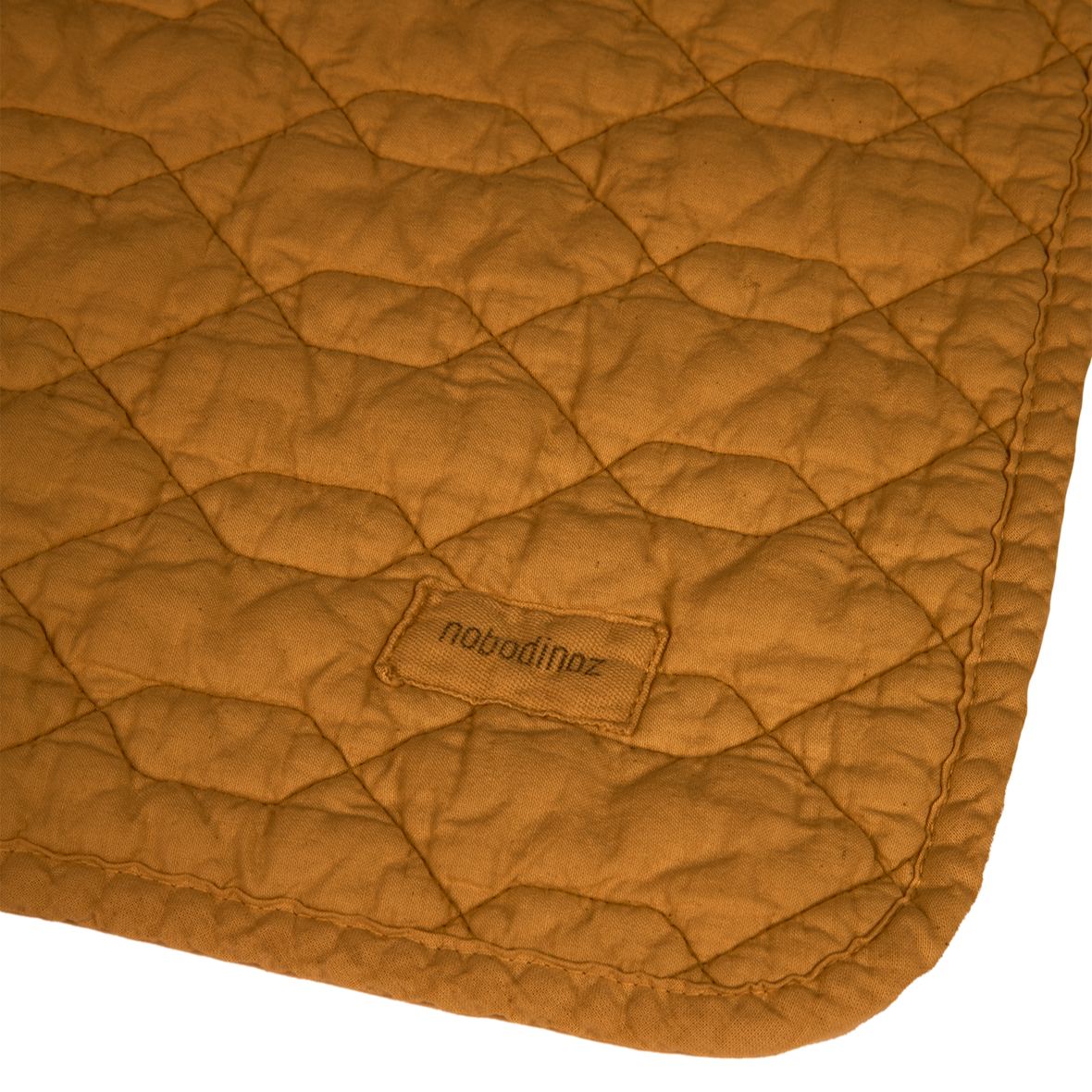Wabi Sabi Quilted Blanket Golden Brown