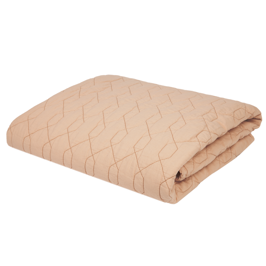 Wabi Sabi Quilted Blanket Powder Pink