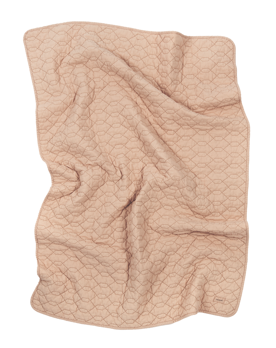 Wabi Sabi Quilted Blanket Powder Pink