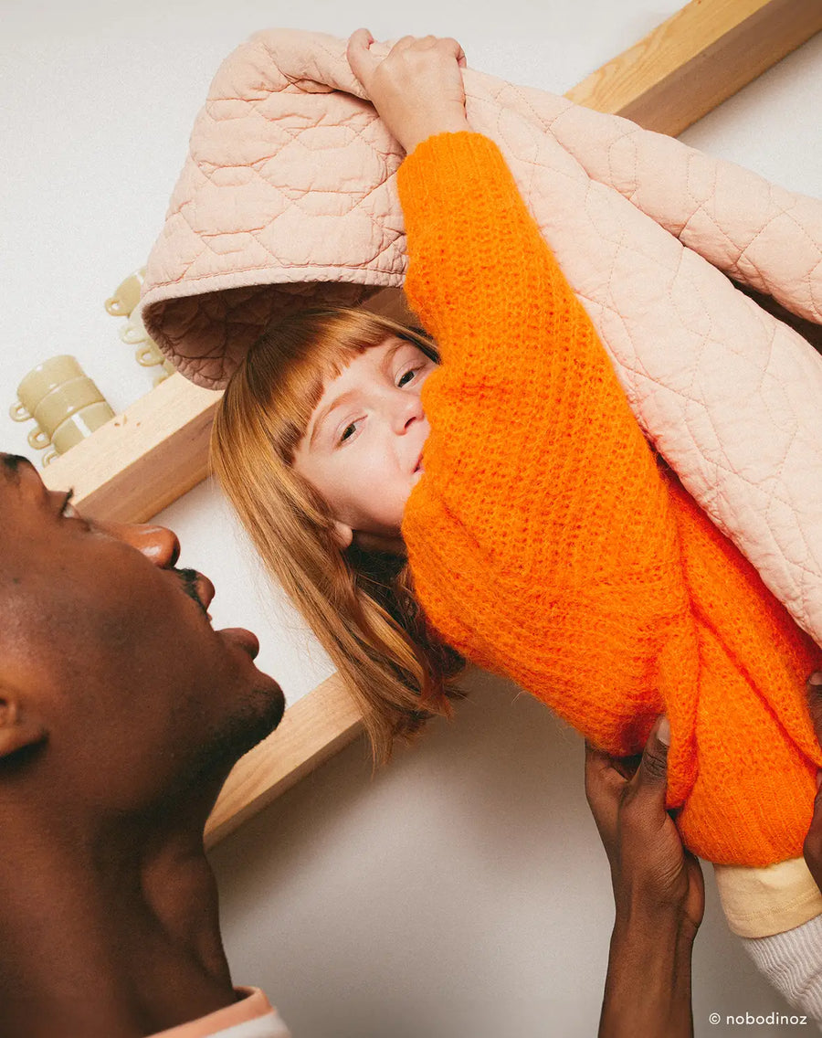 Wabi Sabi Quilted Blanket Powder Pink