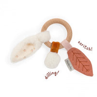 Thumbnail for Moulin Roty Wooden Rabbit Ring Rattle Après la pluie