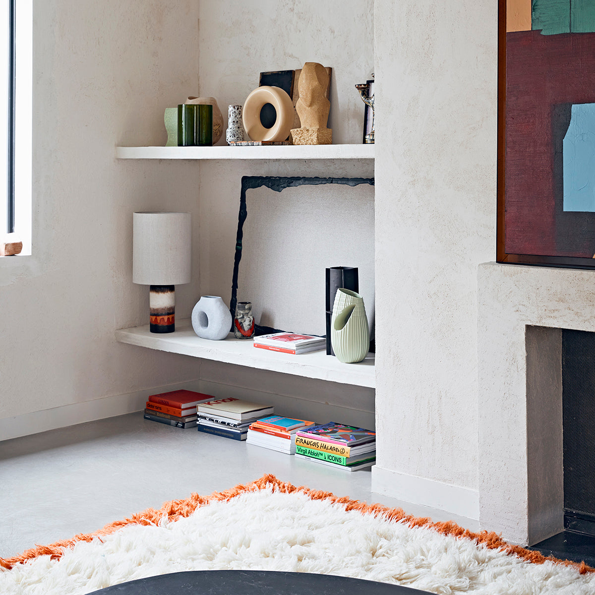 HK Living Fluffy Square Rug, Retro Summers 250cm x 250cm – Folk Interiors