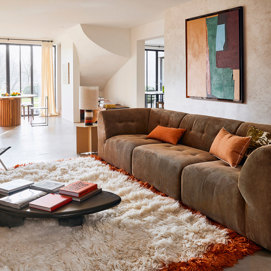 Pre-order Fluffy Square Rug, Retro Summers 250cm x 250cm