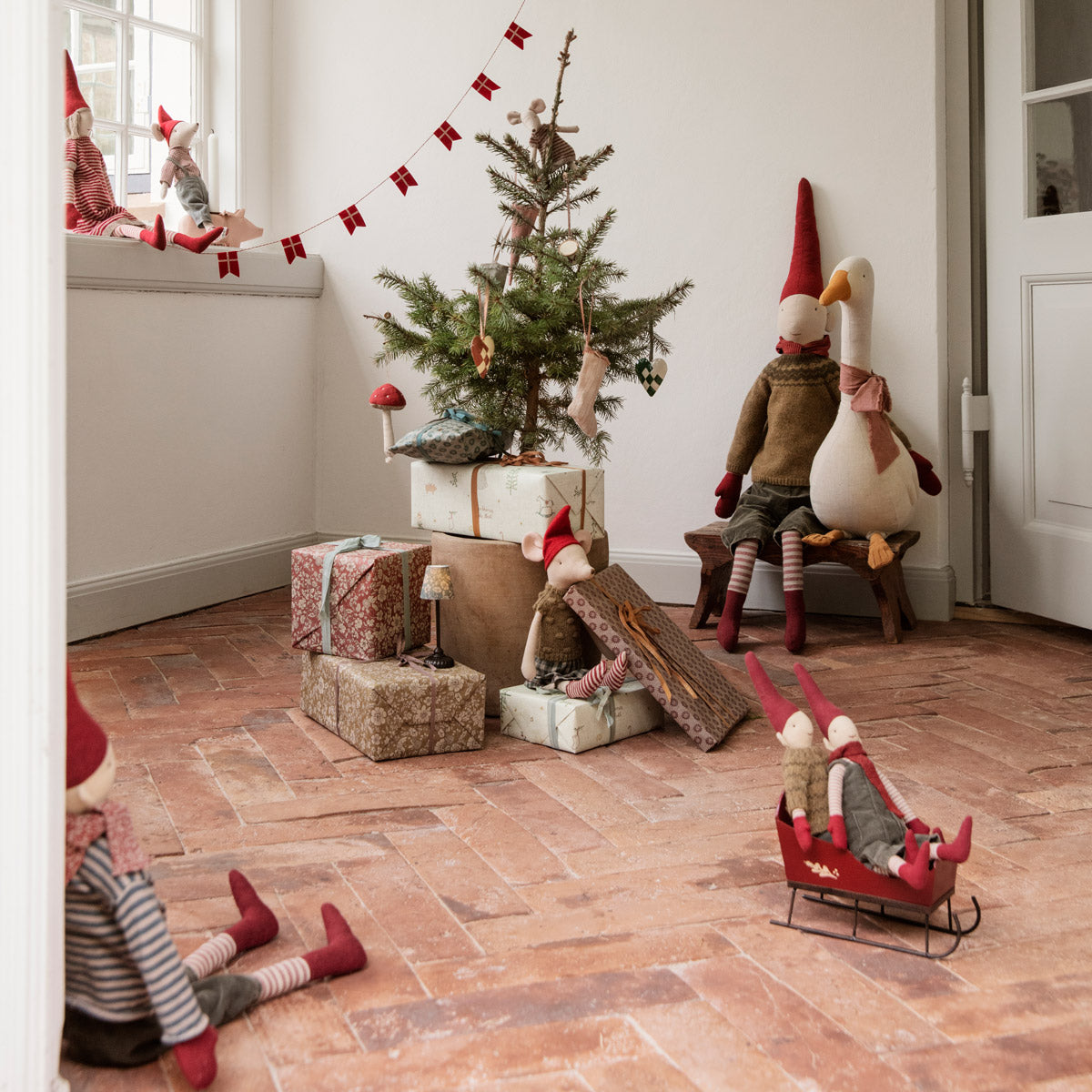 Mushroom Ornament Red