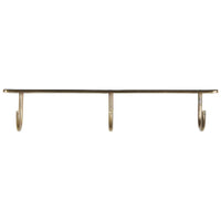 Thumbnail for Antique Brass look hook rack with 3 hooks