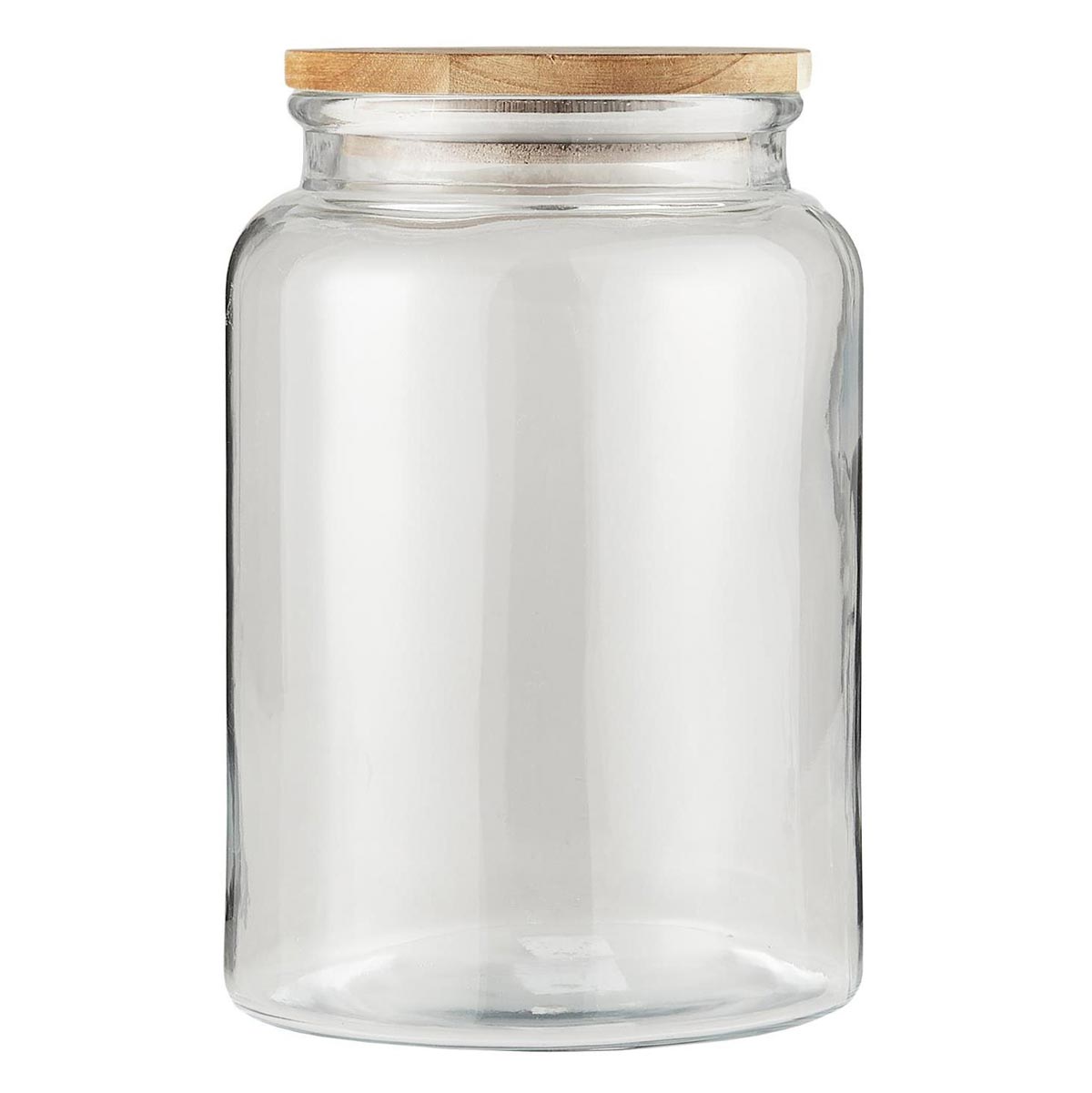 IB Laursen Glass Food Storage Jar With Wooden Lid 3000 ml