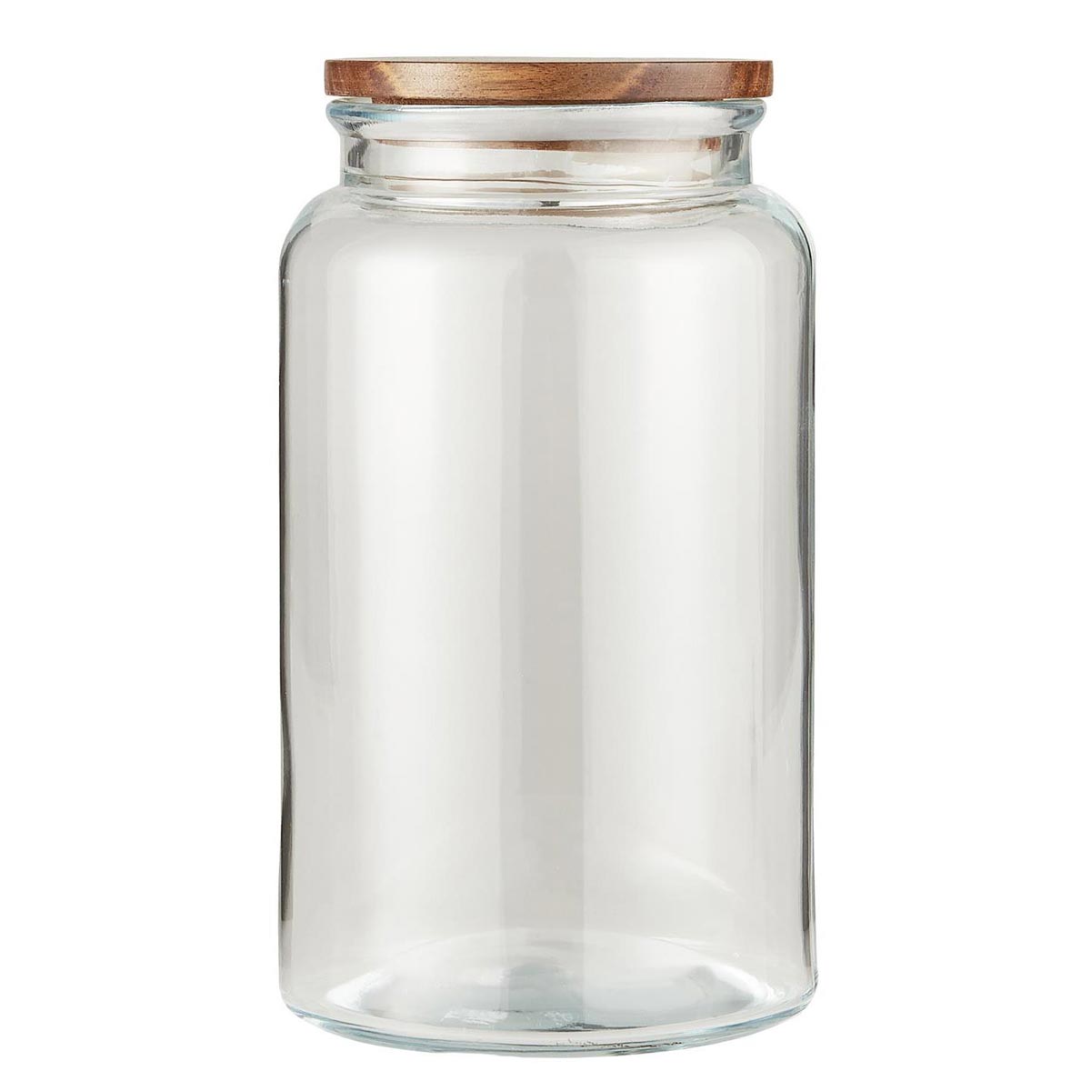 IB Laursen Glass Food Storage Jar With Wooden Lid 3750 ml
