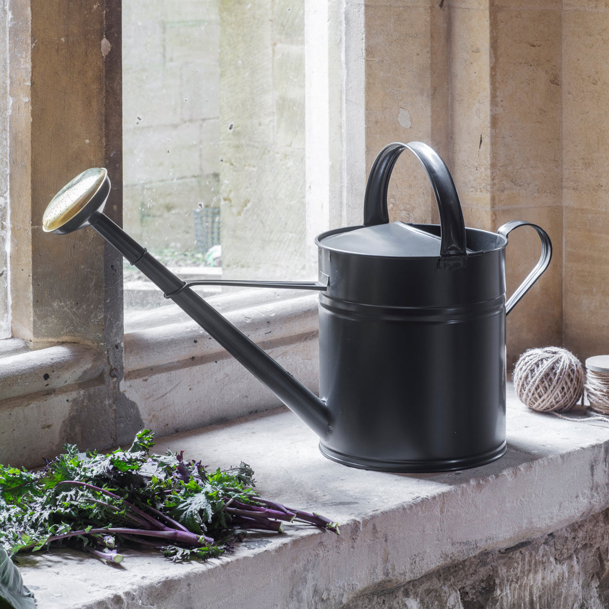Garden trading black carbon metal Watering Can plant from house doctor