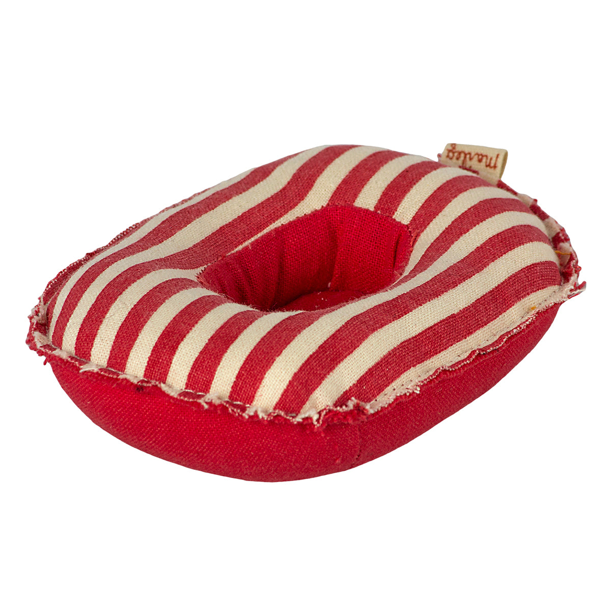 Maileg Rubber boat, Small mouse - red stripe 11-1403-01