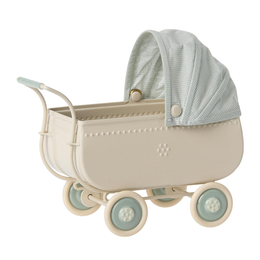Maileg Pram, Micro - Blue 11-2103-01