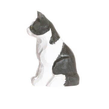 Wudimals® Wooden Black & White Cat Animal Toy