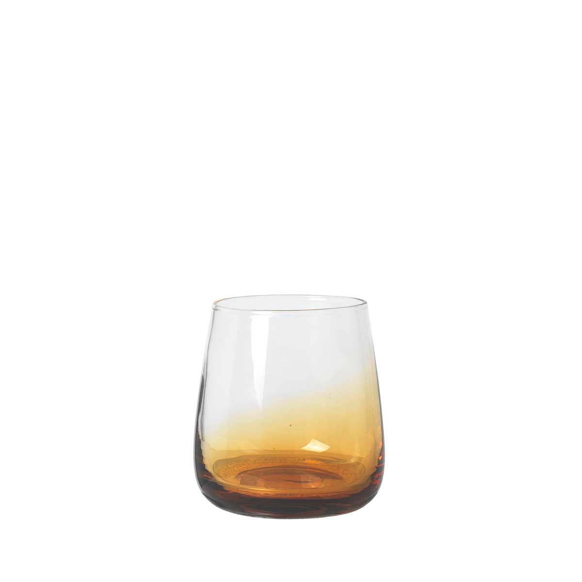 Amber Tumbler Broste Copenhagen mouth blown glass