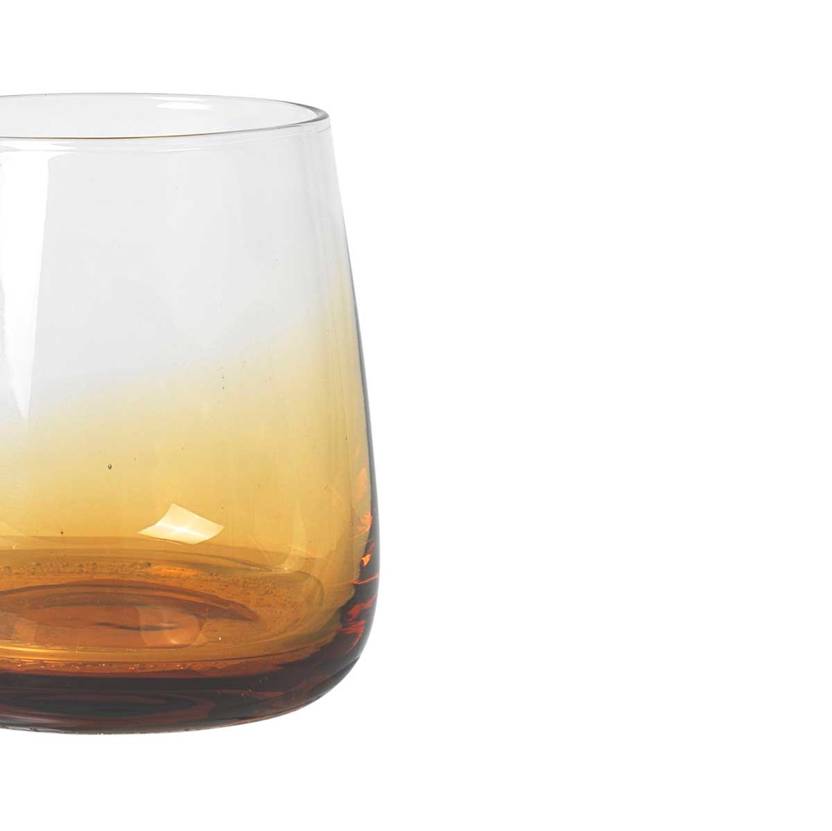 Amber Tumbler Broste Copenhagen mouth blown glass