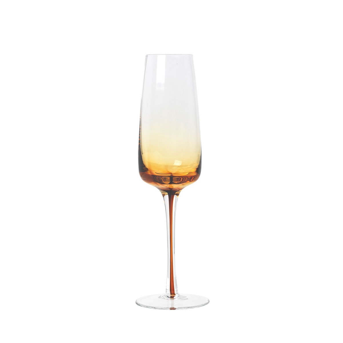 Broste Copenhagen Amber Champagne Glass