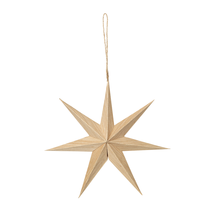 Broste Copenhagen Deco Star Venice Wood Natural