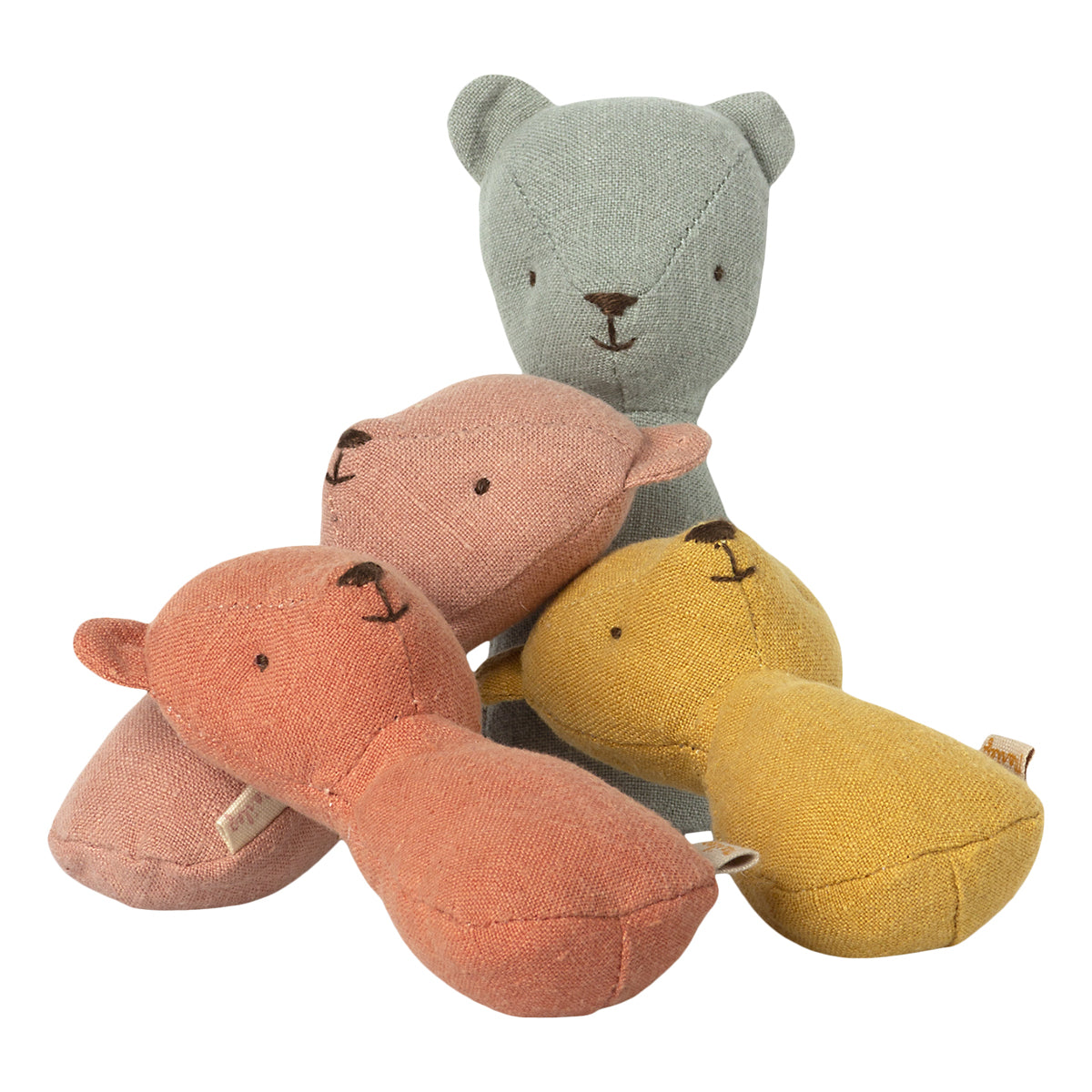 Teddy Rattle Dusty Yellow