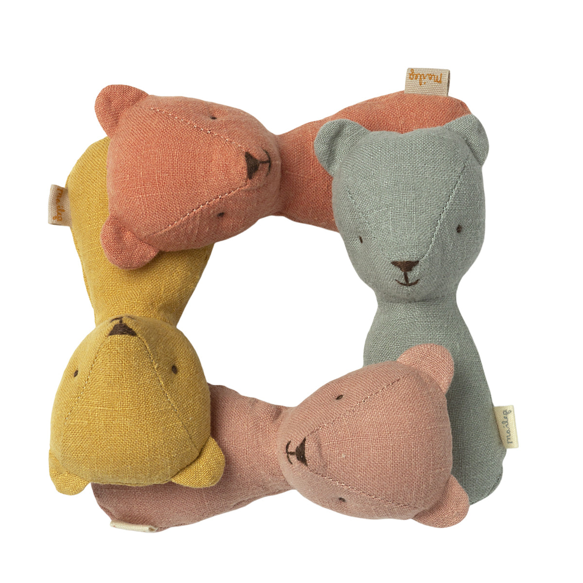 Teddy Rattle Dusty Yellow