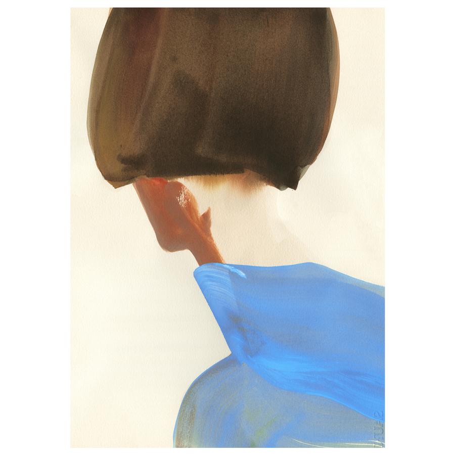 Paper Collective Wall Art Posters  The Blue Cape By Amelie Hegardt